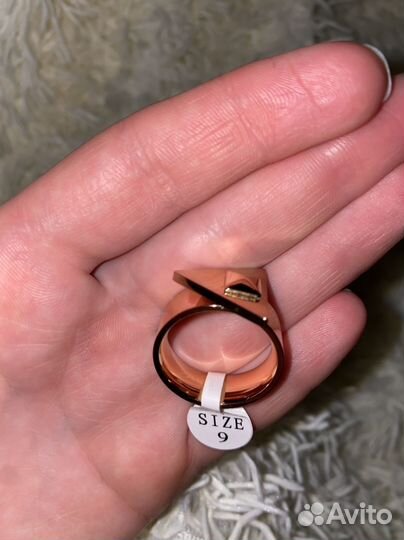 Золотое кольцо hermes/cartier