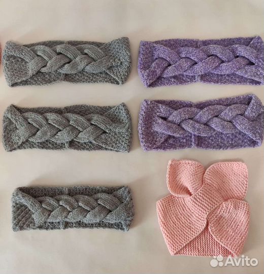 Варежки, повязки на голову и комнатные цветы