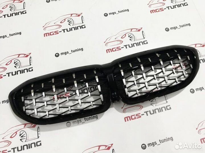 Решетка BMW 3 G20 M-Perfomance черный обод