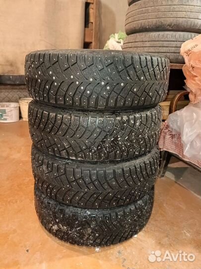 Покрышки б/у зимние шипы r15-185-65(michelin )