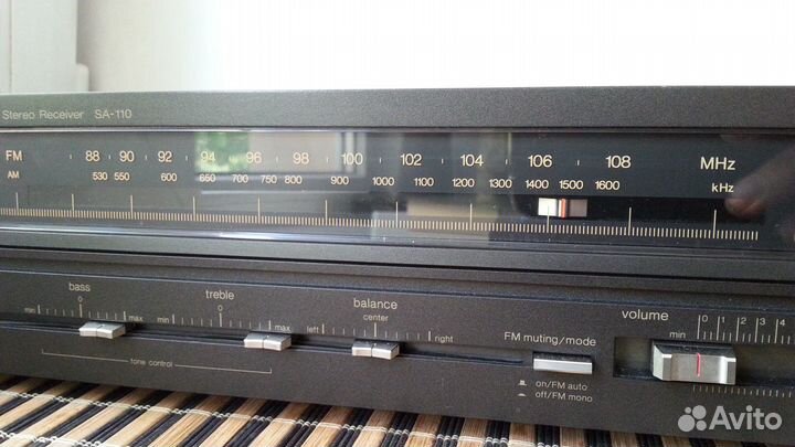 Ресивер винтажный Technics sa-110 1982 год