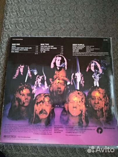 Deep Purple Burn 1 st.press