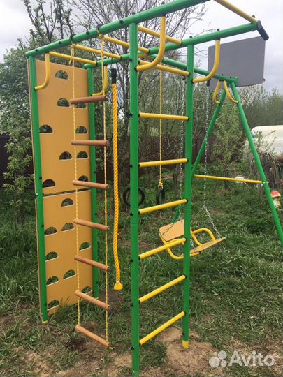 Дск детский комплекс + качели со спинкой на цепях
