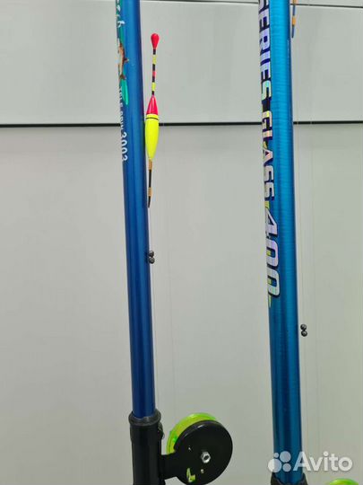 Удилища оснащенные стеклопластиковые 3-6 метров