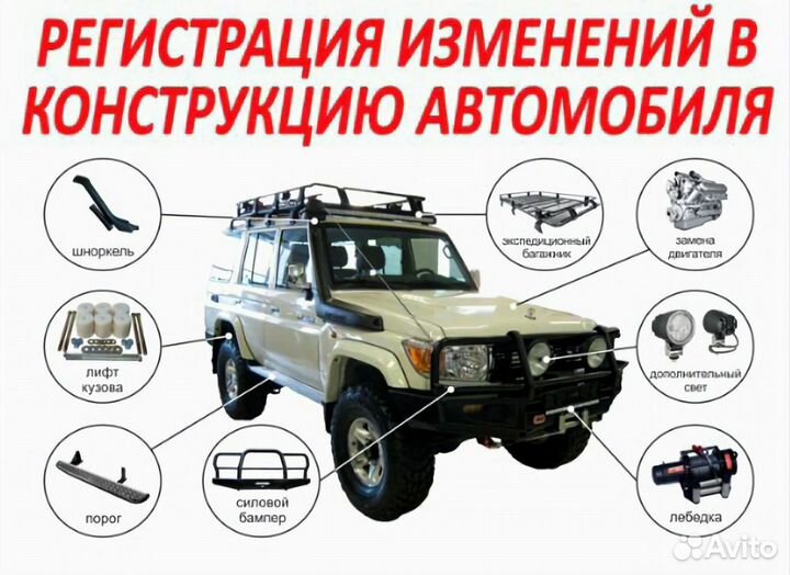 Оформление переоборудования транспортных средств