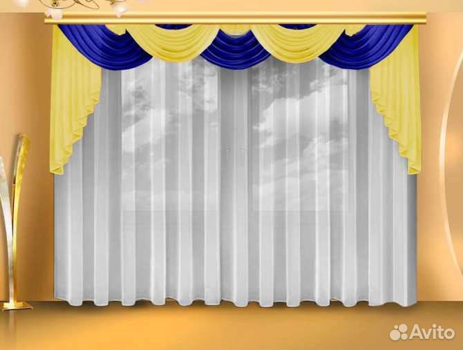 Ламбрекен + шторы
