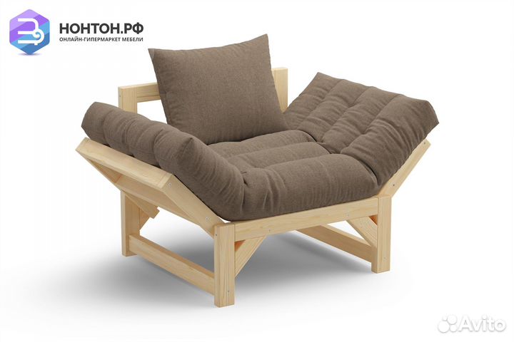 Кресло Амбер коричневое