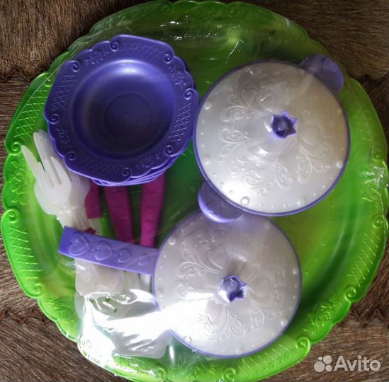 Набор детской посуды овощи фрукты