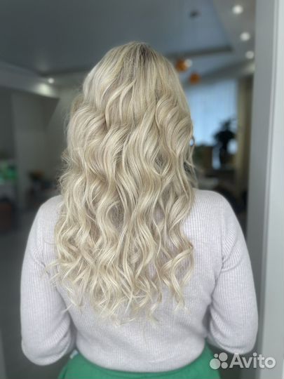 Комбо окрашивание и наращивание волос