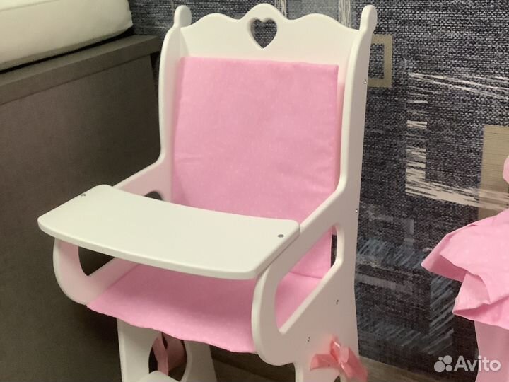 Набор стулчик и кроватка для кукол и не только
