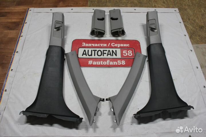 Обшивки стоек Toyota Highlander II 2007-2013