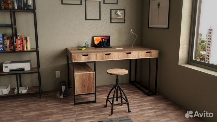 Стол письменный лофт