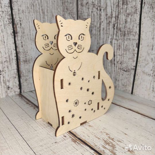 Карандашница кот