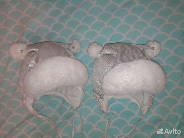 Шапка Зимная для двойни