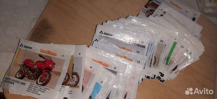 Вкладыши от жвачки турбо