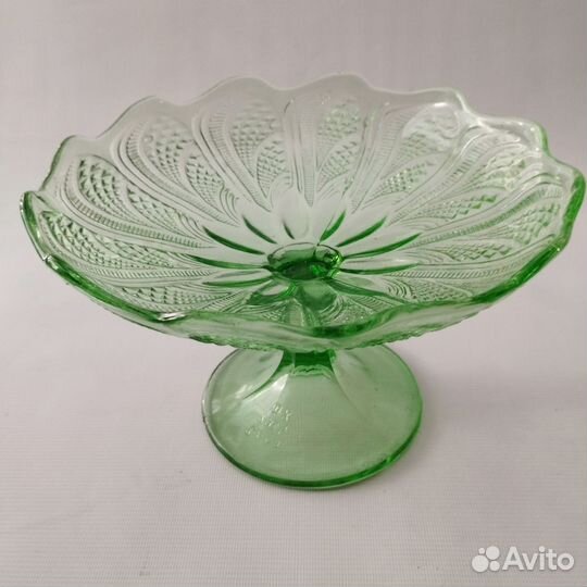 Ваза, конфетница. Цветное стекло, СССР