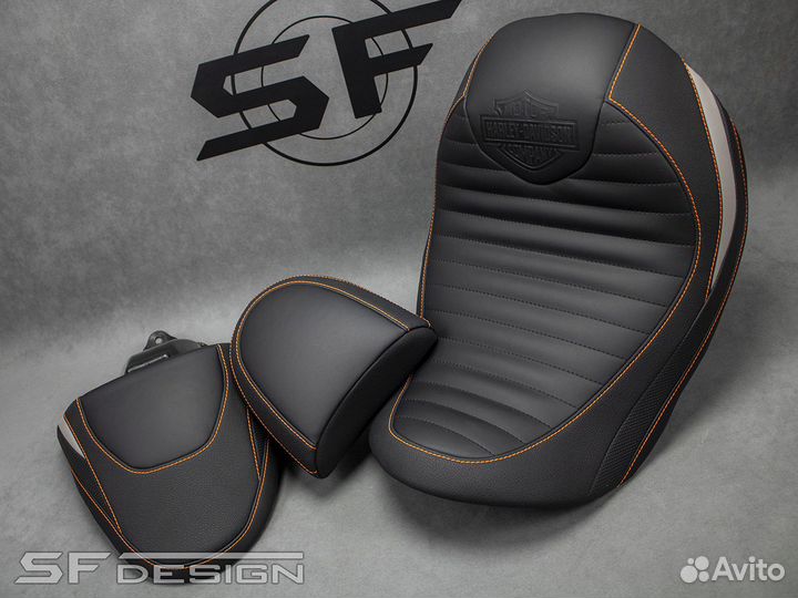 Спинка Harley-Davidson Orange Desert Gray Sunset