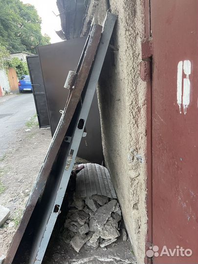 Ворота гаражные металлические бу