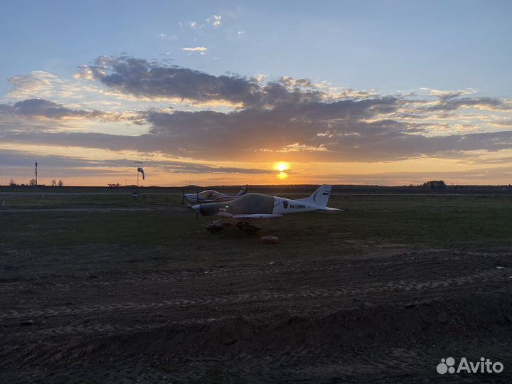 Полет на двухместном самолете