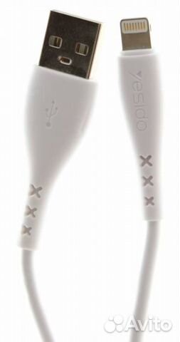 USB Кабель для Apple/iPhone Yesido CA26-1, 2A, Бел