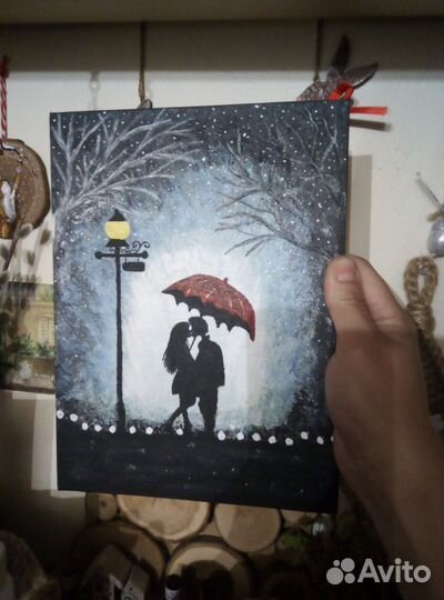 Картина акрилом на холсте