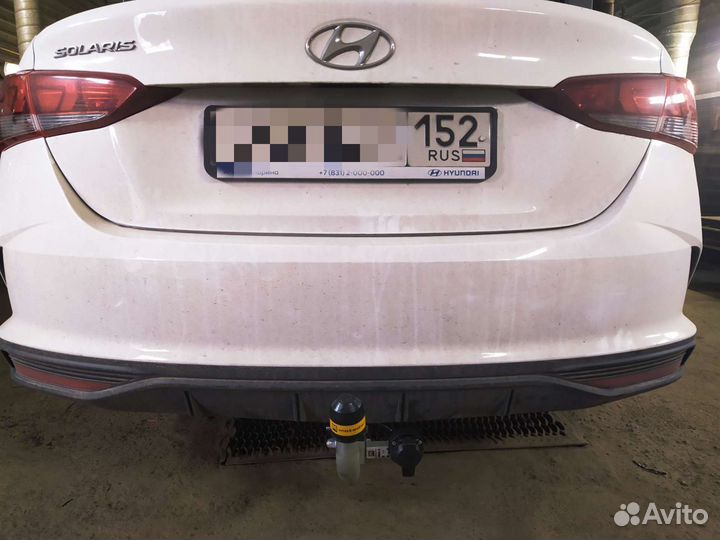 Фаркоп Kia Rio/Solaris 2017- с оцинкованным шаром