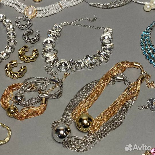 Бижутерия серьги колье браслеты комплекты