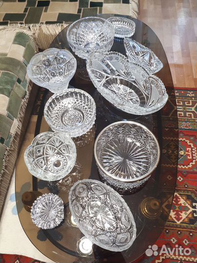 Салатники хрустальная