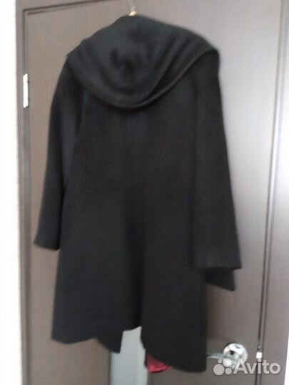 Пальто женское 42 44 черное из альпаки