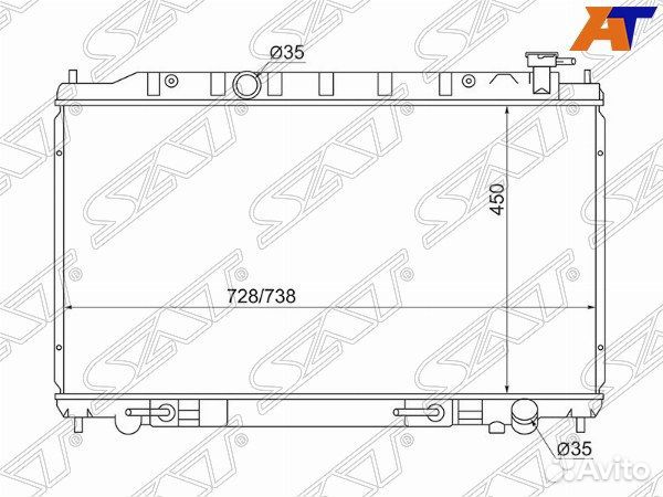 Радиатор nissan presage