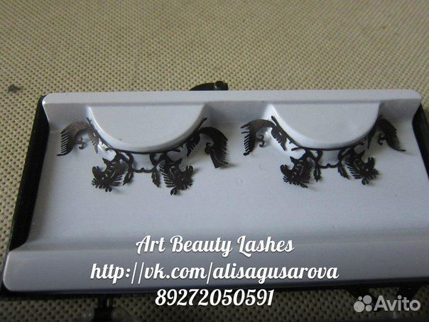 Узорчатые ресницы накладные -5 видов