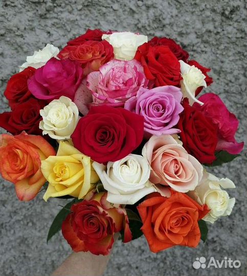 Цветы розы букет