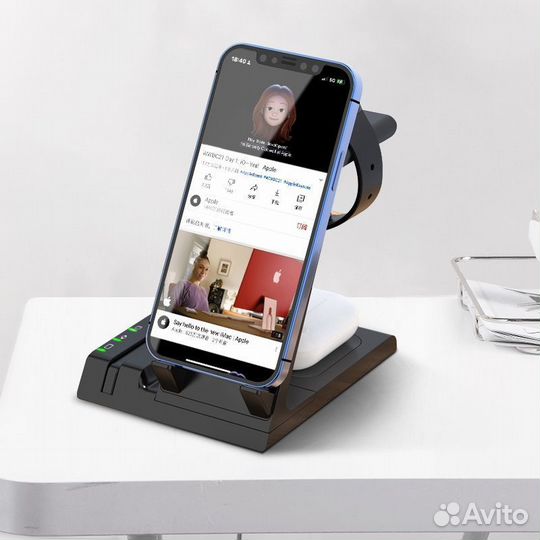 Беспроводное З/У recci 6in1 RW01 15W Black