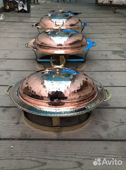 Садж медный с подставкой