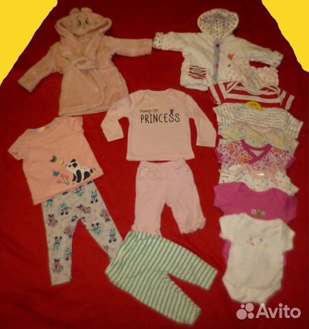 Вещи пакетом на малышку от 0 -3. 3-6, 6 - 9 мес