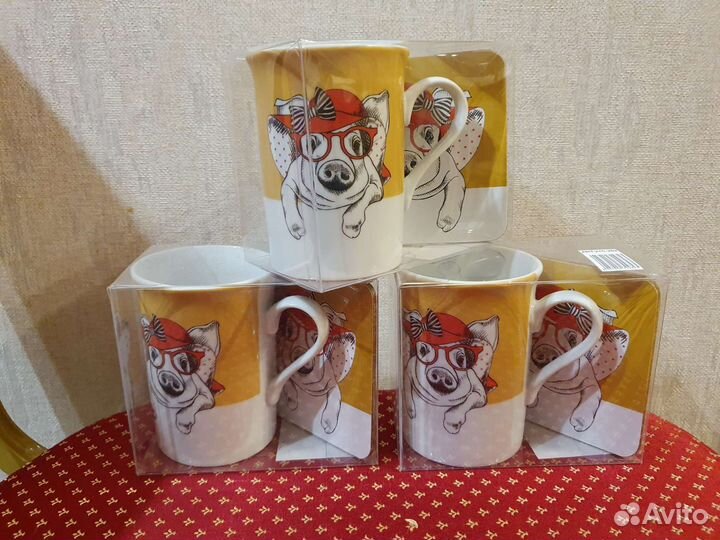 Новый набор кружка и подставка