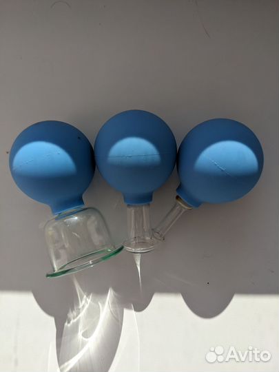 Банки вакуумные массажные стеклянные