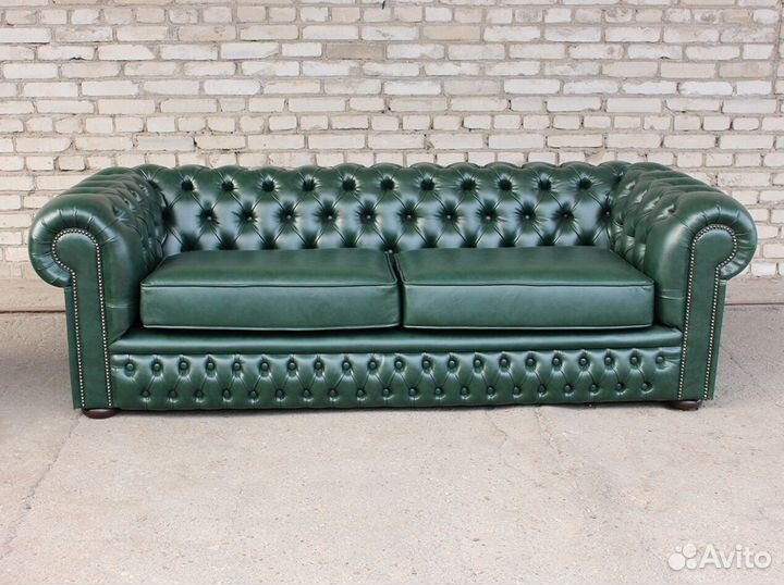 Диван Честер кожаный с фабрики 612R