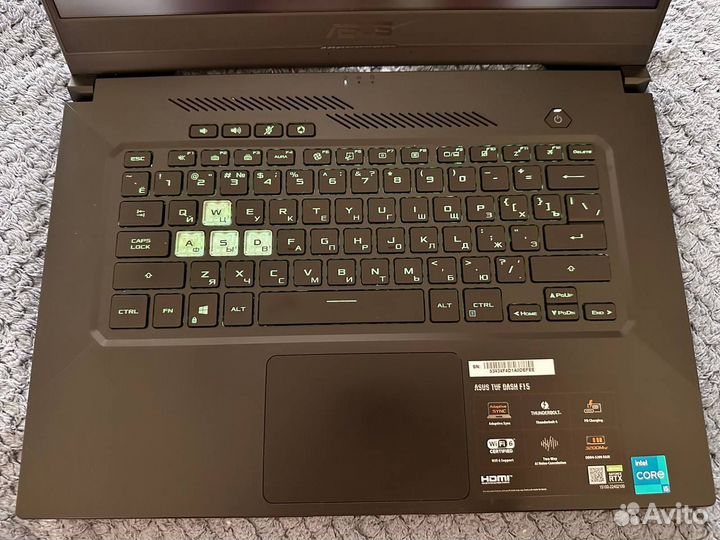 Игровой ноутбук asus tuf gaming f15