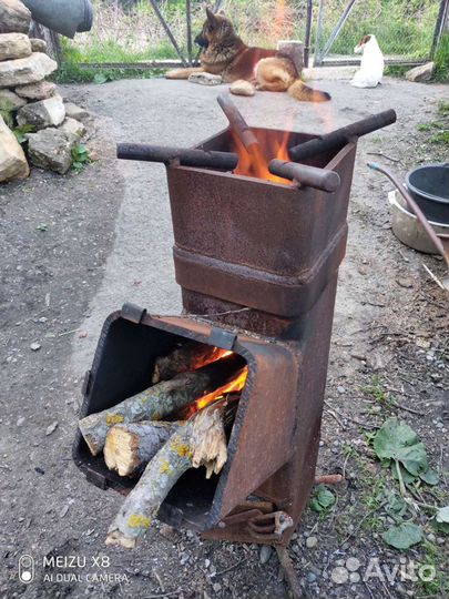 Печка ракетная под казан