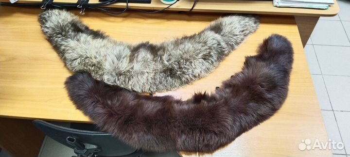 Меховой воротник песец