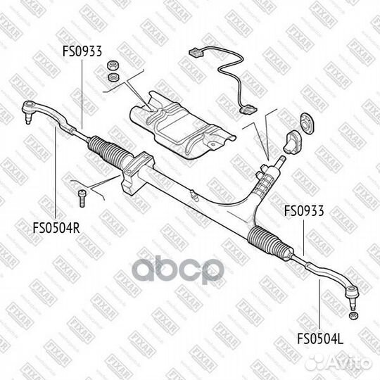 Наконечник рулевой тяги PSA/fiat