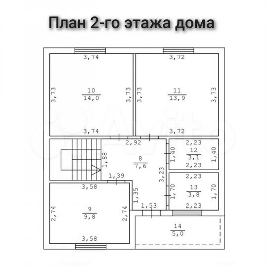 Дом 149,8 м² на участке 14,6 сот.