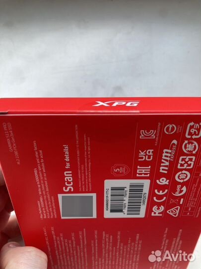 Новый SSD M.2 Xpg на 1 Tb Gammix S11 pro