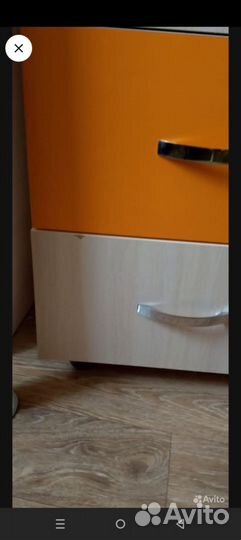 Кровать чердак со столом и шкафом бу