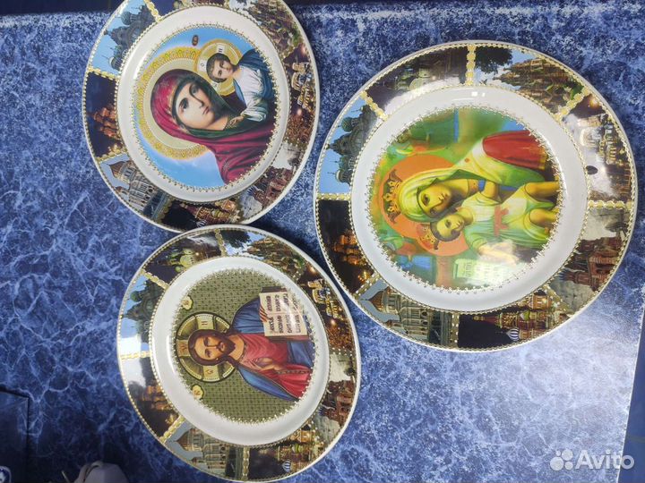 Декоративные молитвы и тарелки святые лики