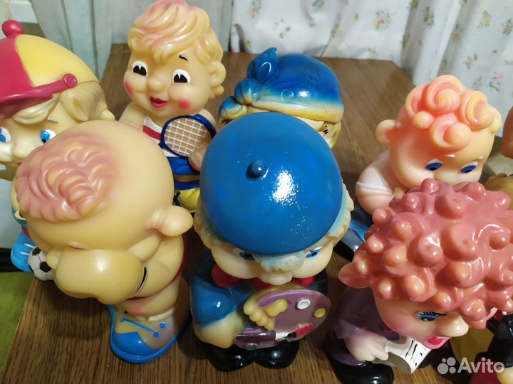 Игрушки резиновые Совпластитал СССР гармонист