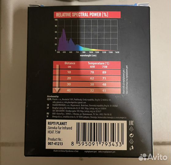 Лампочка для террариума