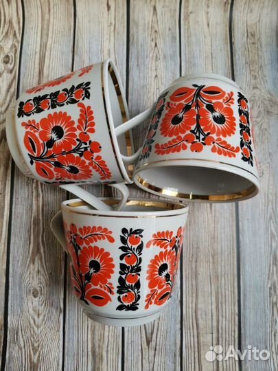 Чашка гигант СССР кэкхз Рябина красная