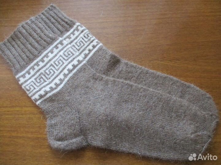 Носки вязаные р.43-45 Верблюжья шерсть